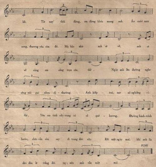 Sheet nhạc Trả Lời Thư Em 2